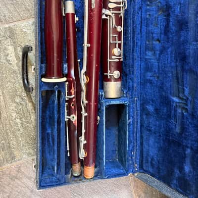 Wood Bassoon, with case,  Lesher brand. USA image 7