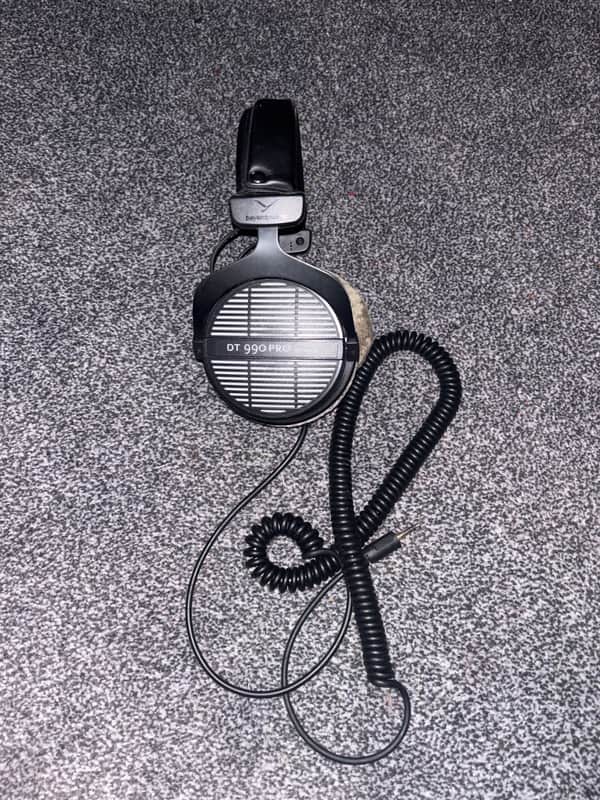 Beyerdynamic DT 990 Pro 250 Ohm Open-Back Over-Ear Monitoring Headphones 2010s - Black/Grey image 1