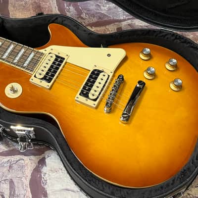Epiphone Les Paul Classic Honeyburst w/ Case New Unplayed 8lbs10oz #390 image 5