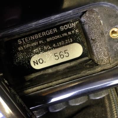 Steinberger L2 Left Handed 1982 Black Bass Guitar #565 image 13