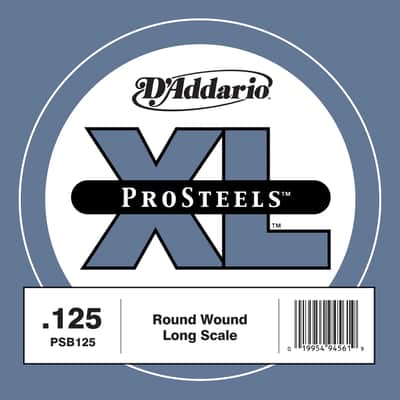 D'Addario PSB125 ProSteels Bass Guitar Single String Long Scale .125