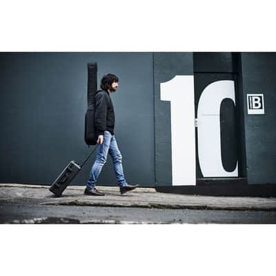Boss BCB-1000 Suitcase-Style Pedal Board with Heavy-Duty Molded Design, Retractable Handle, and Wheels (Black) image 6
