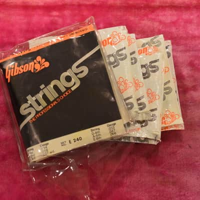 Vintage 1960's Gibson String Pack - UNOPENED NOS - Flatwound .14 - .56 Case Candy Rare! image 2