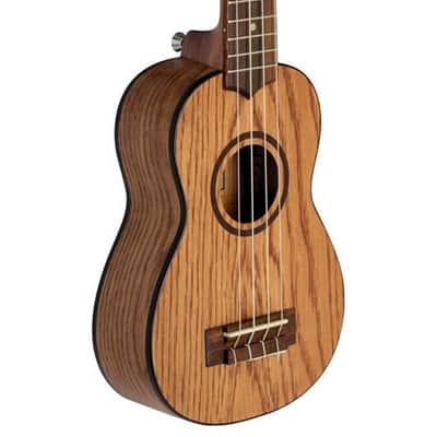 Lanikai Model OA-S Oak Soprano Size Acoustic Ukulele with 10mm Padded Gig Bag image 4