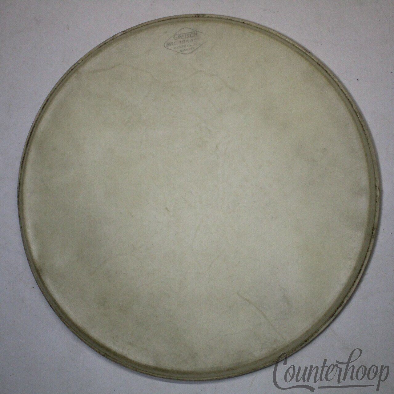 Gretsch 13" Broadkaster Tom Drum Batter/Resonant Side Calf Skin Head Vintage 50s — main photograph