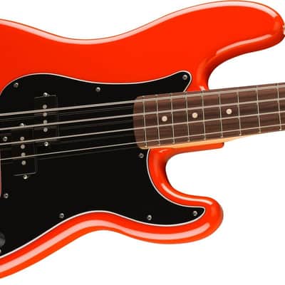 Fender Player II Precision Bass 4-String Bass Guitar, Rosewood Fingerboard, Coral Red image 4