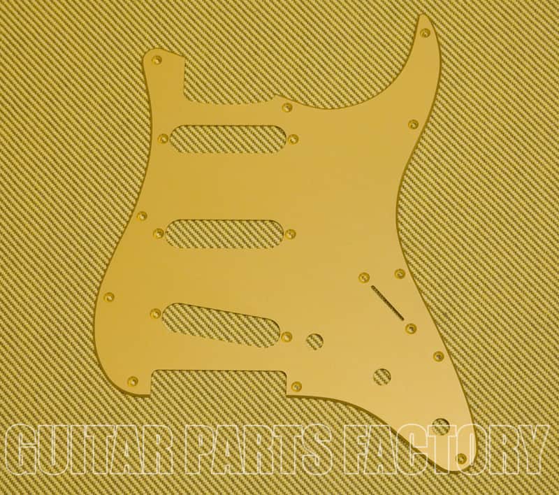 PG-0552-G Gold Anodized Pickguard 11-hole for Fender Strat image 1