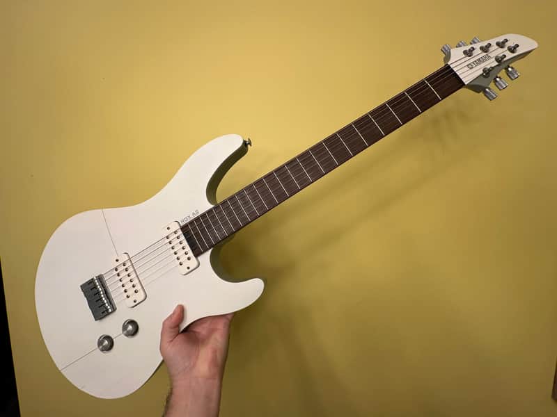 Yamaha RGXA2 2010s futuristic lightweight electric guitar - white and gray image 1