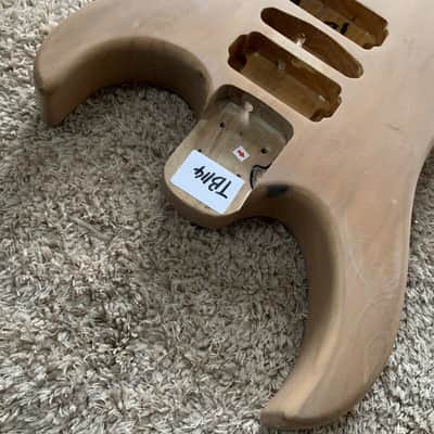 Unfinished Alder Wood Custom Double Cutaway Guitar Body Project image 5