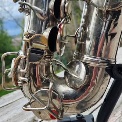 C.G. Conn Ltd. New Wonder Series II / Chu Berry Nickel Plated (L) Alto Saxophone 1926-27 Elkhart USA image 13