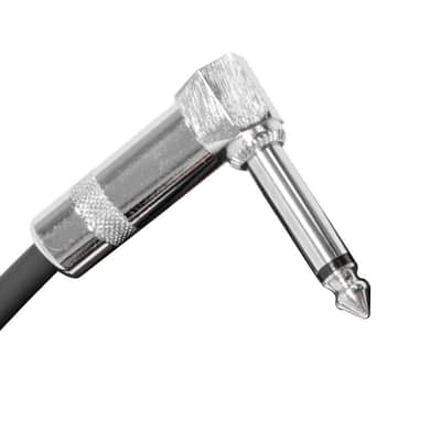 SAGC10R- White 10 Foot Right Angle to Straight Guitar Cable 10' image 2