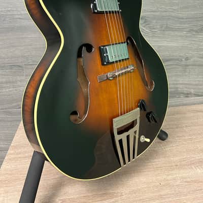 RARE Epiphone Triumph 1938 Tobacco Burst Hollow Body Electric Guitar #2709 image 5