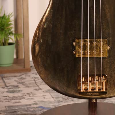 MusicMan StingRay 50th Anniversary - Ebony Fingerboard, Molten Gold image 5