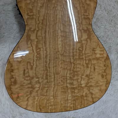 Dean EQAL GN Exotica Quilt Ash LEFTY Acoustic-Electric Guitar in Natural Finish image 5