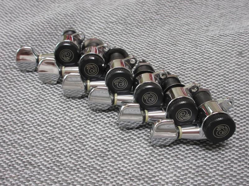 Planet Waves 6 In Line Locking RT Handed Tuners - Chrome image 1
