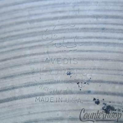 Zildjian 15"Hi-Hats 70s Cymbals Vintage B20 Avedis A Turkish Matched Set/Pair US image 7