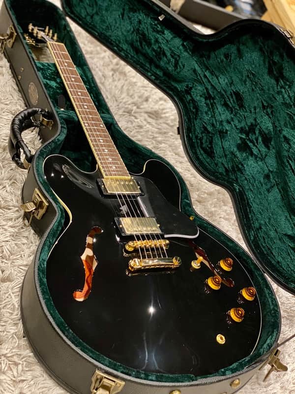 Tokai ES-172G BB Vintage Series Semi Hollow Japan in Black Beauty