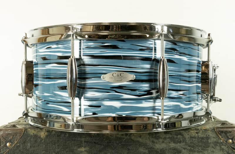 C&C Drum Co 6x14 "Bowling Ball" Mahogany Poplar Mahogany Snare Drum image 1