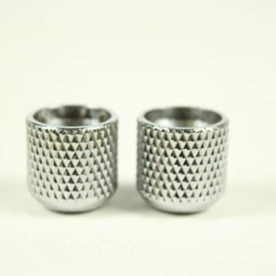 Allparts Knurled Chrome Knobs replacement for Early Precision Bass/Telecaster Bild 4