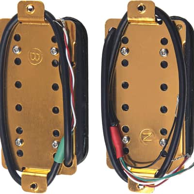 1Pair High Output Magnet Electric Guitar Neck Bridge Pickup Set N/B Compatible with Electric Guitar Pickup (Black) image 5