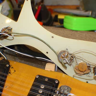 Video Demo 1966 Mosrite Mark XII 12 String Sunburst Pro Setup Original Hard Shell Case image 12