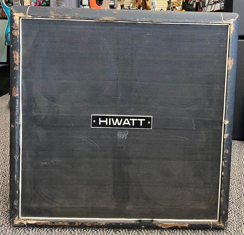 Vintage 1976 HiWatt 4x12" Speaker Cabinet with Custom Speaker Mix image 1