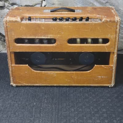 1959 Fender High Power Twin 5F8-A 80-Watt 2x12" Guitar Combo image 9