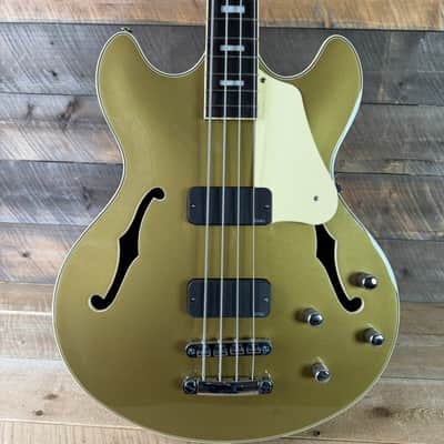 Used Schecter Corsair Bass Metallic Gold Excellent Condition image 1