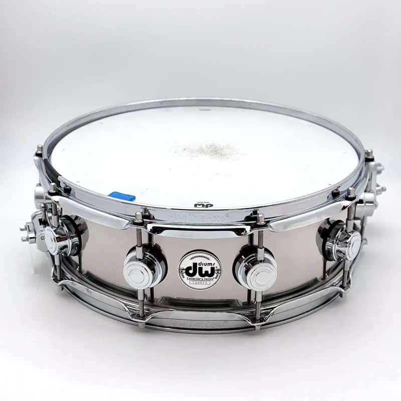 Used DW Collectors Stainless Steel Snare Drum 14x4.5 - Very Good image 1