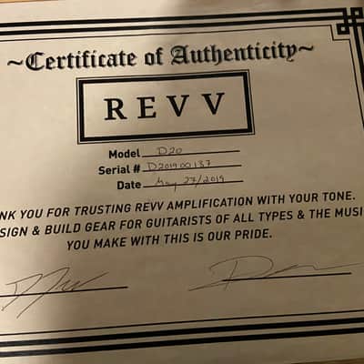 REVV D20 20-Watt Guitar Amp Head with Two Notes Torpedo-Embedded Reactive Load & Virtual Cabinets 2019 - 2021 - Red image 4
