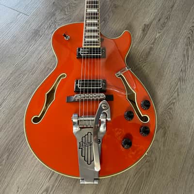 Ibanez AGR63 Hollow Body Electric guitar w/ Bigsby, Vibramate & Gigbag - Gretsch Orange - Gibson wiring harness UPGRADE image 15