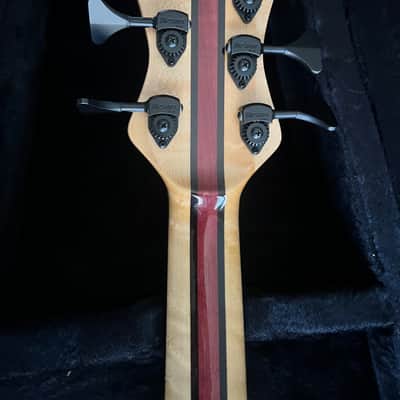 Michael Dolan Custom 5 String Bass Guitar 2008 - Natural wood Gloss finish image 9