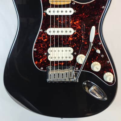 Pre Owned Vintage 1997 Fender U.S. Lone Star Stratocaster, Hot Rod Series, HSS, Black, w/Tweed HSC image 5