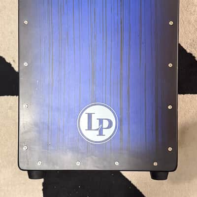 Latin Percussion LP Aspire Accents Cajon - Blueburst Streak Finish image 2