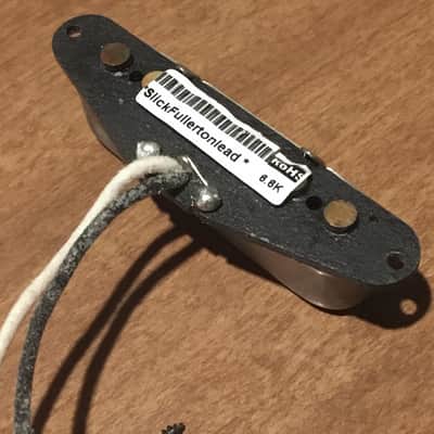 Slick Tele Neck Pickup Fullerton Lead Custom Nickel Cover Aged Relic Cloth Wires image 5