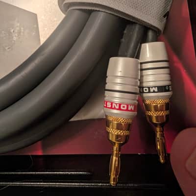 Monster Cable M-Series M1.4s Biwire 10ft Speaker Cables Pair MINT CIB Case image 11