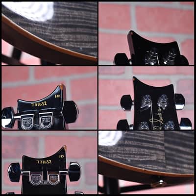 PRS Custom 24 Flame Maple 10 Top Transparent Grey Black 1997 w/OHSC image 12