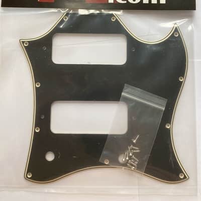 Black/Cream Wide Bevel Pickguard for Vintage 1966-1972 Gibson SG Special image 8