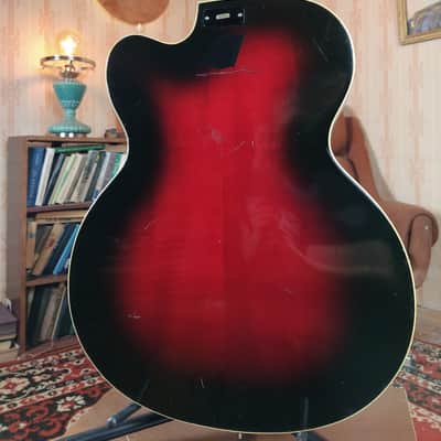 MUSIMA 1655 В Vintage Elecric GUITAR RARE USSR Hollow Semi body image 10