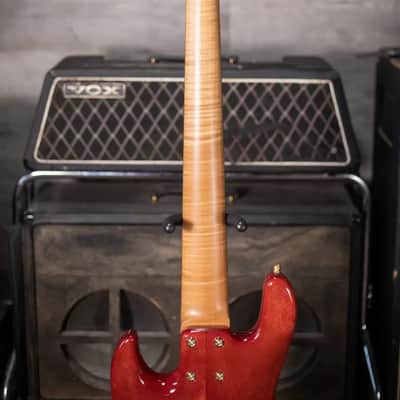 Sadowsky Limited Edition 2023 MasterBuilt 21-Fret 5-String Standard J/J Bass - Majestic Red Transparent image 7
