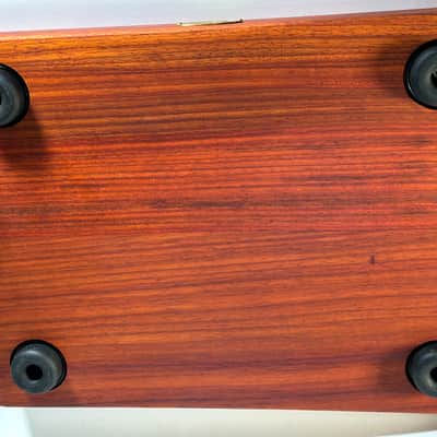 Custom made turntable isolation platform made with Solid padauk wood image 13