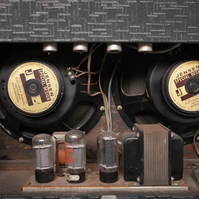 1960's - Gretsch Gretsch Dual Bass 35W 2×12 Tube Combo - Black Tolex image 6