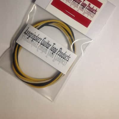 6 Ft Gavitt Cloth Covered Guitar Wire 22 gauge 2 ft ea Black White Yellow Bild 1