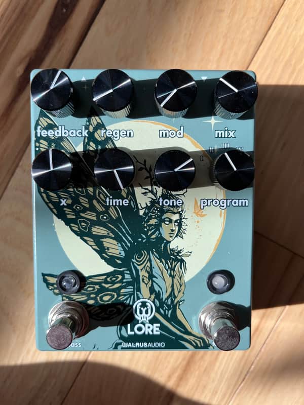 Walrus Audio Lore Reverse Soundscape Generator Limited Edition - Fall Series 2025 - Green Fall Fantasy Graphic image 1