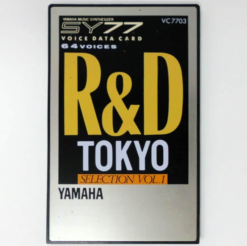 Yamaha SY77 TG77 R&D Tokyo PCM Data Rom Card For Yamaha SY77 and Yamaha TG77 image 1