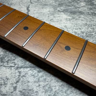 BMC Guitar Neck Tele® Telecaster® 22 Fret Roasted Maple With Maple Fingerboard Nitro Lacquer Rounded Fret Ends 9.5 Radius Stainless Steel Frets.   (TN101) image 3