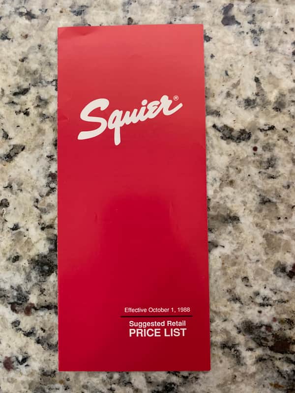 Squier Price List