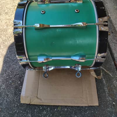 14"(Depth) x16" (Diameter) Marching Bass Drum - Green image 2