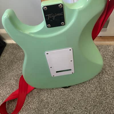 Tagima T-635 Classic Series - Upgraded Bill Lawrence L500 Humbucker (Original Parts Included + Gig Bag & Strap) - Surf Green image 6