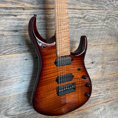 Ernie Ball Music Man JP15 7-String Electric Guitar - Amber Waves Flame image 3